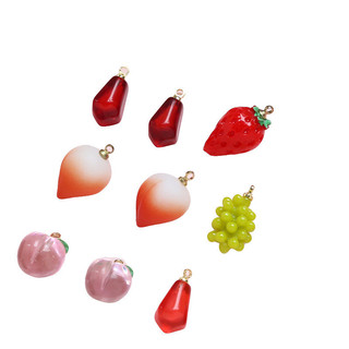 Mô Phỏng Bộ Sưu Tập Trái Cây Nhựa Mặt Dây Chuyền DIY Handmade Trang Sức Vòng Cổ Tay Bông Tai Mặt Dây Chuyền Phụ Kiện Chất Liệu