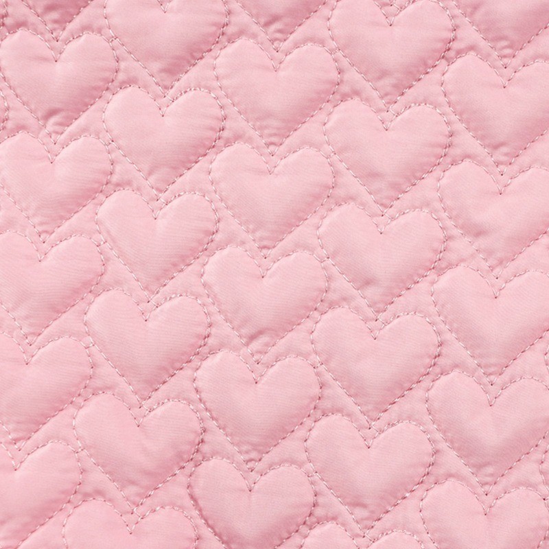 Túi Cotton Thêu Hình Trái Tim Quilted Vải Cotton 1 Mét TJ22165