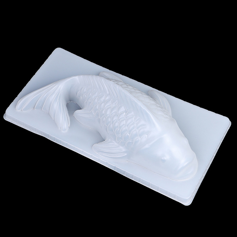< Beartwo > 1 Khuôn Làm Bánh Silicon Cá Chép Koi Sáng Tạo 3D Xà Phòng Làm Khuôn DIY Dụng Cụ Nướng Bánh Đẹp