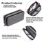 Bút chì Nylon AFTEROF, Hộp văn phòng phẩm hai lớp dễ thương di động, Túi đựng bút sáng tạo dành cho trẻ em Đồ dùng học tập Túi văn phòng phẩm dành cho học sinh