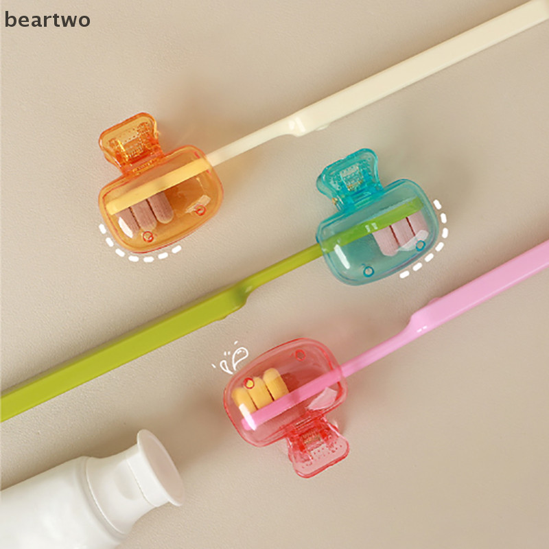 < Beartwo > 1 Chiếc Bàn Chải Đánh Răng Du Lịch Có Bàn Chải Bảo Vệ Bàn Chải Đánh Răng Pod Di Động Kẹp Nhựa Bảo Vệ Cho Gia Đình Đẹp Du Lịch