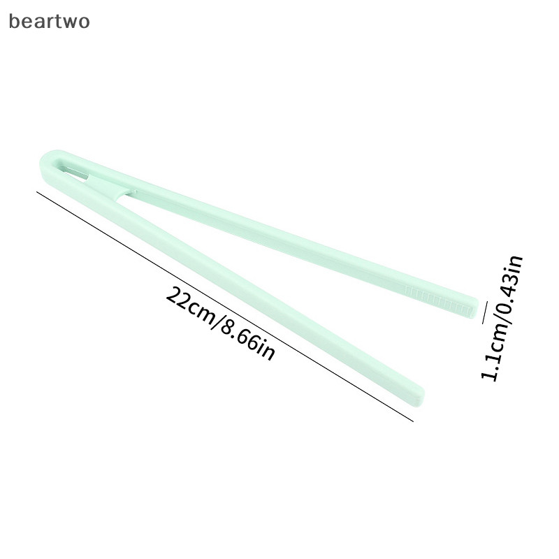 < Beartwo > Bánh mì nướng thực phẩm bằng silicon Lưỡi Trivet cho kẹp nhà bếp Kẹp nấu ăn chống trượt Kẹp Salad BBQ Dụng cụ nướng Phụ kiện nhà bếp Đẹp