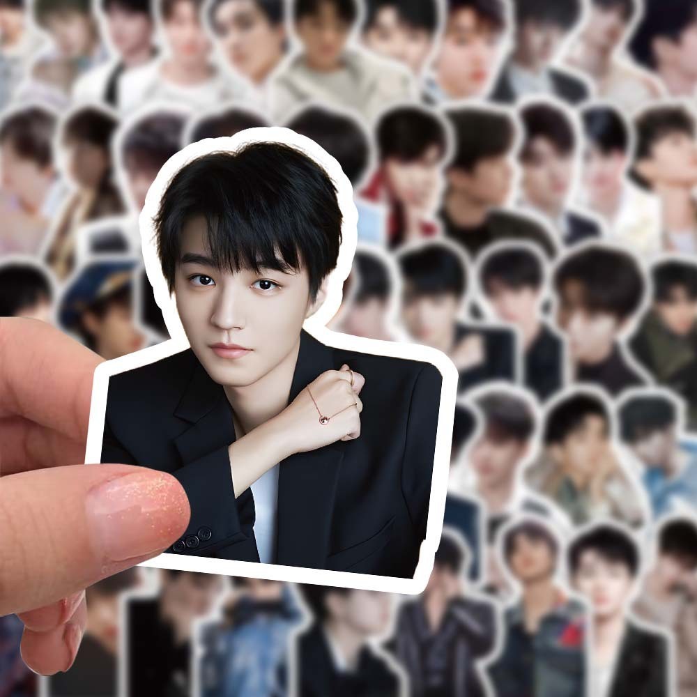 TFBOYS Karry Wang Junkai TF Family 3 4 thế hệ Ma JiaQi Zhu Zhixin Zhang ZhenYuan Idols Ảnh Dán Yan Haoxiang Ding Chengxin Hành Lý Chống Nước Laptop Dán Nhanh YM