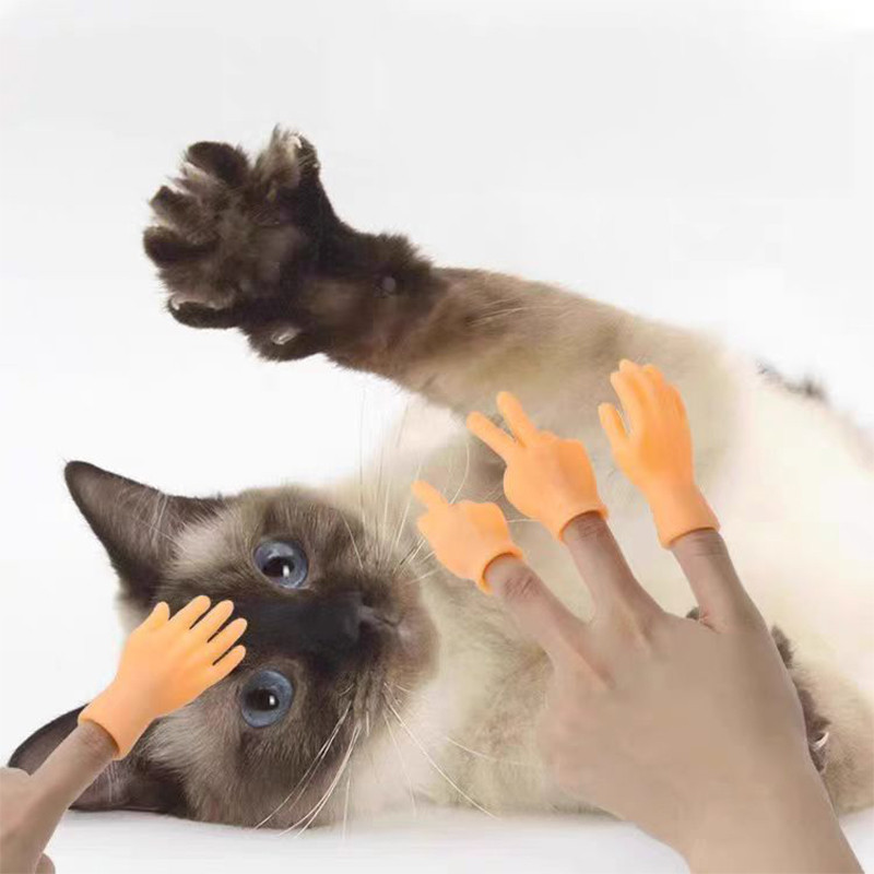 Nắp Ngón Tay Nhỏ Tiktok Năm Ngón Tay Mở Lòng Bàn Tay Mini Ngón Tay Nhỏ Trêu chọc Mèo Đồ Chơi Nhỏ Sáng Tạo Ngộ nghĩnh