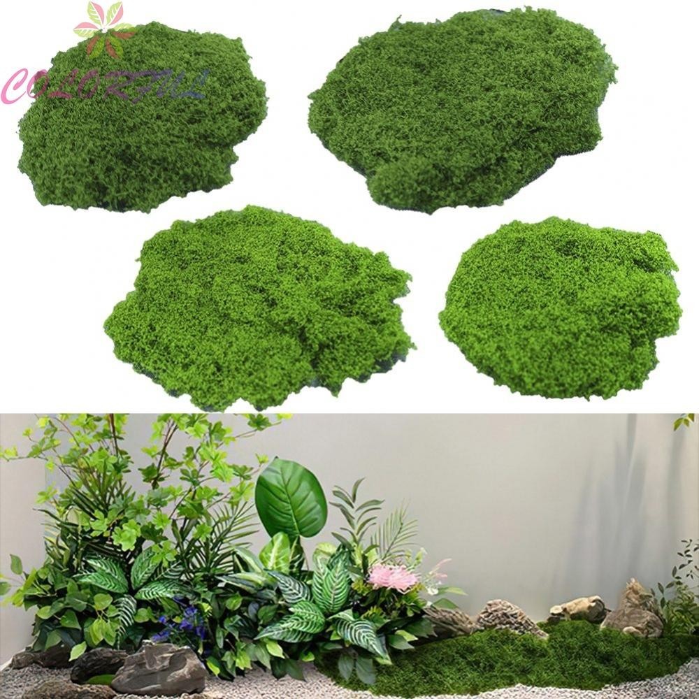 Rêu nhân tạo bằng nhựa giả để trang trí chậu cây thực tế và bền bỉ