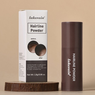 Phấn phủ che khuyết điểm đa năng Lakerain Hairline Powder có thể lấp đầy đường chân tóc Sửa chữa đường chân tóc giả, chống thấm nước và mồ hôi, không dễ rơi ra Che phủ tóc bạc ღ Trang điểm lấp lánh cho cô gái hồng