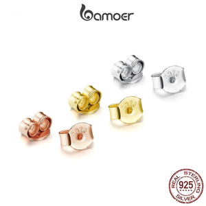 Bamoer Bông Tai bạc 925 Dạng Xỏ Thời Trang