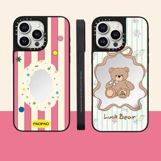 Ốp điện thoại cứng gương hình trái tim tình yêu cho iPhone 15 ProMax 15Pro 15 14 13 12 11 Pro Max Vỏ bọc hoàn toàn Vỏ Acrylic phía sau chống sốc