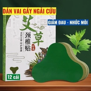 Hộp 12 Miếng Dán Ngải Cứu Vai Gáy Giảm Đau Cổ Vai Gáy - Giảm Đau Nhanh Chóng