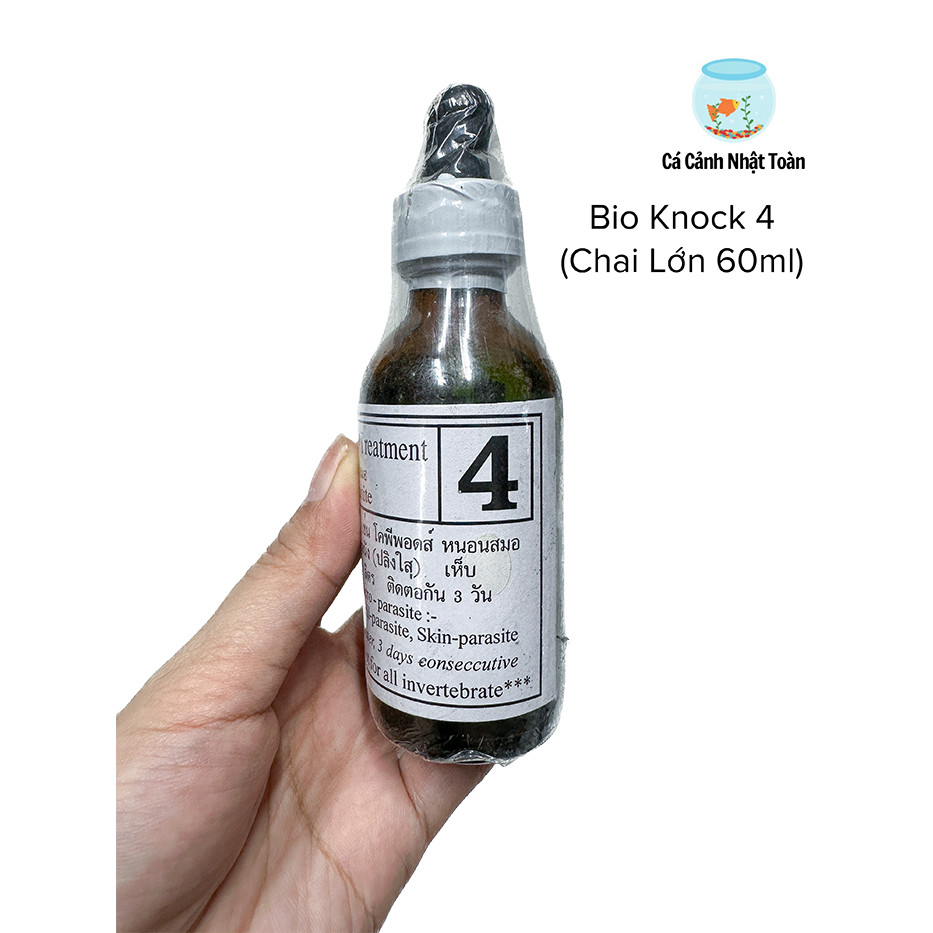 Bio Knock 4 (Chai 60ml) Tiêu Diệt Các Loại Kí Sinh Trùng Cho Cá Cảnh