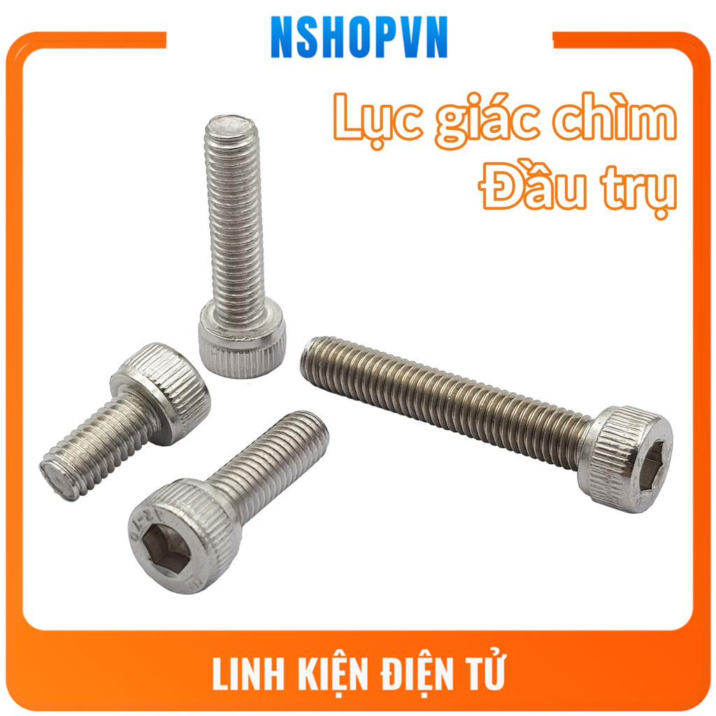 Ốc lục giác inox 304 đầu tròn M4 | M5 nhiều kích thước | Shopee Việt Nam