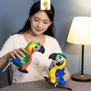 Plus Đồ chơi sang trọng Vẹt thực tế Sáng tạo Búp bê chim nhỏ dễ thương có thể được hấp thụ Nhãn dán tủ lạnh Phòng ngủ Trang trí máy tính để bàn Đồ nội thất Trang trí tường Quà tặng sinh nhật cho bé gái