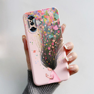 Dành Cho Xiaomi Poco F3 F4 GT Redmi K40 K50 Vỏ Điện Thoại Chơi Game Silicon Mềm Thiết Kế Mới 2024 Thẩm Mỹ Phi Hành Gia Sơn TPU Vỏ Mỏng