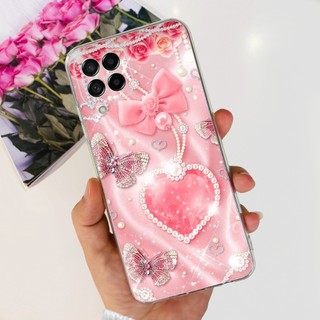 Dành Cho Samsung Galaxy M53 M33 5G Ốp Lưng Mới Phong Cách Hoa Trong Suốt Silicon Mềm Ốp lưng Cho Samsung M53 5G SM-M536B Vỏ