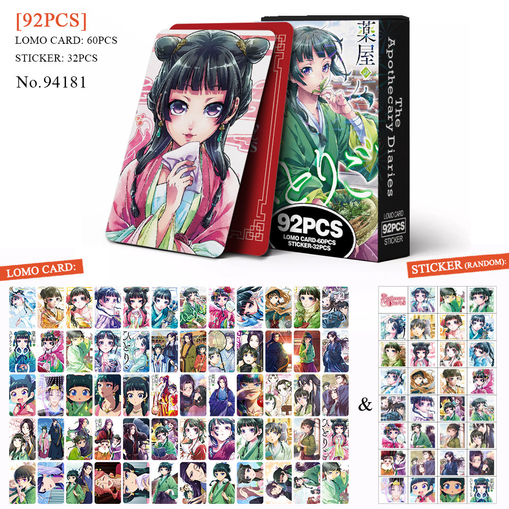92 Cái / hộp Manga Manhwa Komi Không Thể Giao Tiếp SPY GIA ĐÌNH Lomo Cards BOCCHI THE ROCK! Nhật ký Apothecary Photocard Dán Mashle Magic và Cơ bắp Bưu thiếp hoạt hình