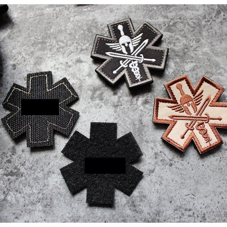 Patch phù hiệu y tế chiến trường dán quần áo_ba lô túi xách _retro