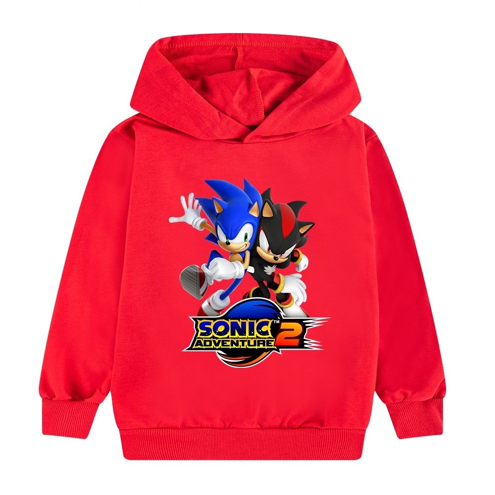 Sonic The HEDGEHOG trò chơi trẻ em áo hoodie hoạt hình chàng trai thời trang áo hoodie in hình đẹp trai