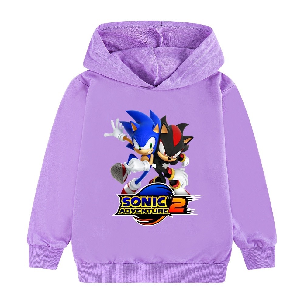 Sonic The HEDGEHOG trò chơi trẻ em áo hoodie hoạt hình chàng trai thời trang áo hoodie in hình đẹp trai