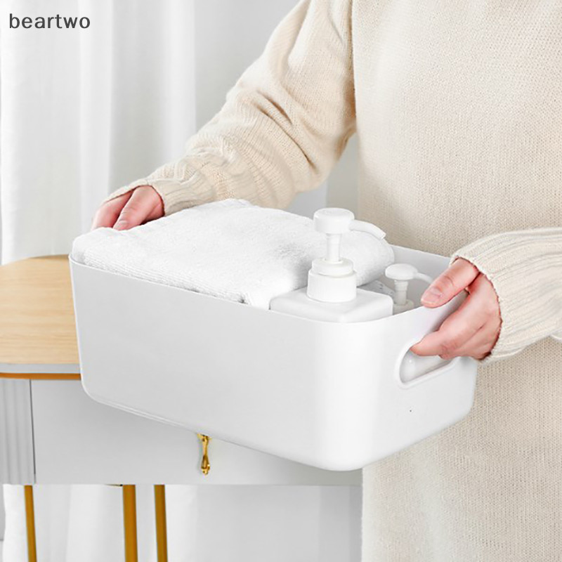 < Beartwo > Hộp Bảo Quản Máy Tính Để Bàn 3 Kích Cỡ Dung Tích Lớn Dụng Cụ Trang Điểm Mỹ Phẩm Hộp Bảo Quản Thẻ Văn Phòng Phẩm Hộp Đựng Điện Thoại Đẹp