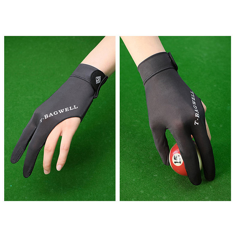Tmoy Găng tay bi-a ba ngón tay trái co giãn chống trơn trượt cho snooker/bida, miếng dán dán TCVN