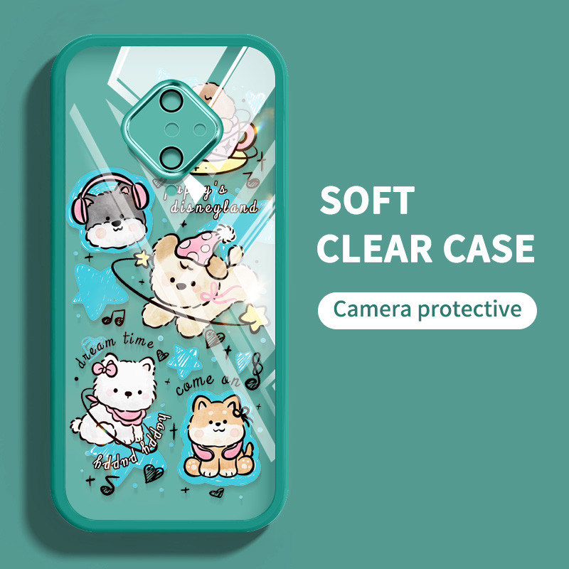 Ốp Điện Thoại YBD Cho Vivo S1 Pro 1920 Schnauzer Cat Dog Vỏ Anime Trong Suốt