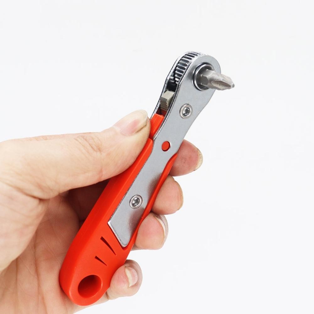 Tua vít Ratchet SAIA, Tua vít hai chiều không gian nhỏ Mini, Cờ lê xoay 36 răng bền hình chữ L Nhà
