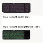 Bàn phím có thể gập lại Bluetooth có đèn nền Jomaa RGB với màn hình mức pin Bàn phím gấp không dây có thể sạc lại với Touchpad / Numberic cho Windows / Android / Mac / ISO — ảnh 5
