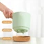 TOPTOOLCX Chậu hoa trong chậu cây cảnh, hình tròn có khay thoát nước Chậu cây, Thiết kế tách nhựa thời trang Chậu trồng trọt tăng trưởng thực vật Trang trí nhà cửa