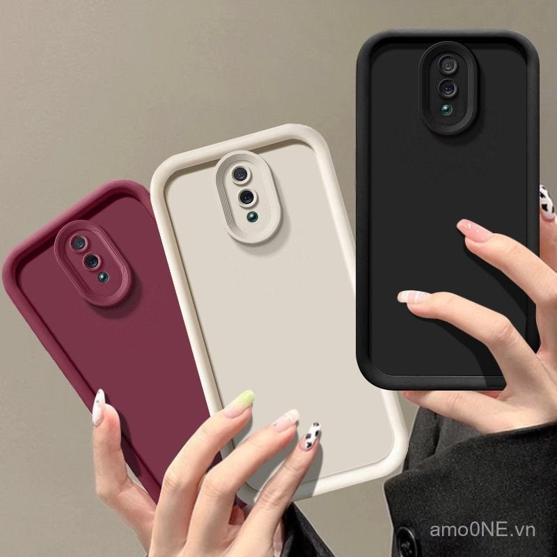 Ốp xà phòng silicon mềm tối giản bảo vệ máy ảnh 6.4 inch cho Oppo RENO cph1917 Ốp Chống vân tay mờ mịn gkoy
