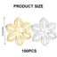 Flgo 100 Chiếc Hỗn Hợp Kim Loại Filigree Hoa Quấn Cho Sổ Lưu Niệm Dự Án Thủ Công Trang Sức Linh Kiện Mũ Trang Sức Tôn Huy