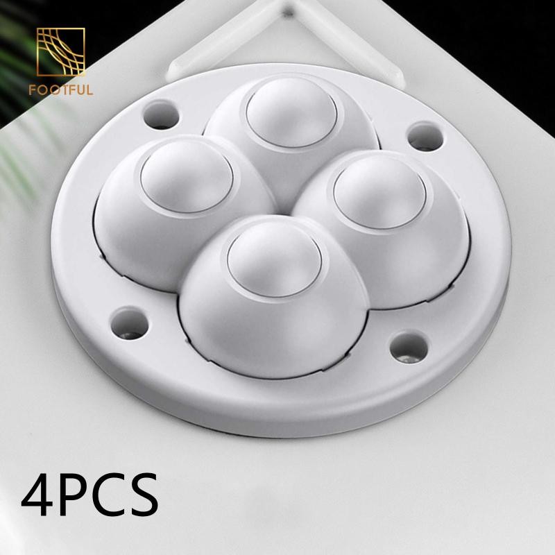 4 Bánh Xe Dính Bánh Xe 360 Đùi Tủ Nhà Nội Thất Ròng Rọc Bánh Xe Đa Năng Để Di Chuyển