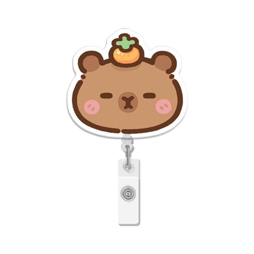 Kẹp thẻ đeo bảng tên gắn sticker xinh xắn, Cute bằng Mica (không kèm bảng tên)  - Xưởng quà tặng Sango