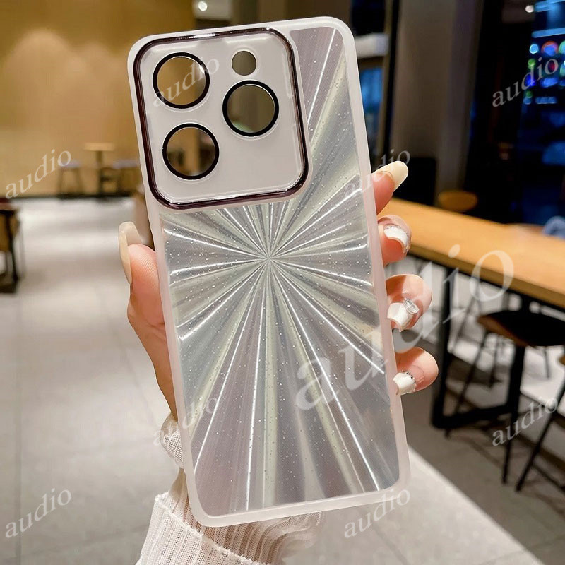 Ốp điện thoại lấp lánh pháo hoa bằng Laser Realme 15T 5G cho realme 15T 15 Pro 15Pro 5G với ống kính máy ảnh đầy đủ Phim bảo vệ Gradient Bling Vỏ trong suốt cho Realme 15Pro T15 Realme15T 5G
