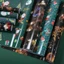 Túi Quà Tặng CHEESELY, 5 Chiếc Túi Giấy Kraft Giáng Sinh 50x74cm, Thời Trang Thủ Công Người Tuyết / Ông Già Noel Đầy Màu Sắc Gói Quà Tiệc Bảo Quản
