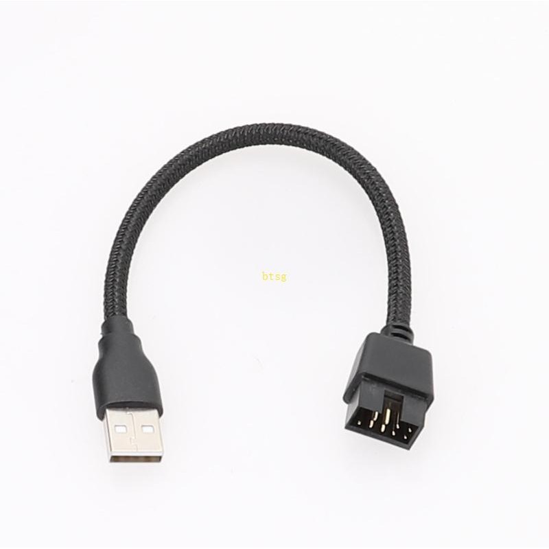 Bt USB A Male to 9 Pin Male PC Mainboard Cáp nối dài dữ liệu bên trong mượt mà
