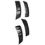 YRBWD 2 chiếc Fender Air Vent, Vỏ dán tự động bằng sợi Carbon màu đen, Kiểu dáng xe cản trước Cánh bên Cửa hút khí đa năng