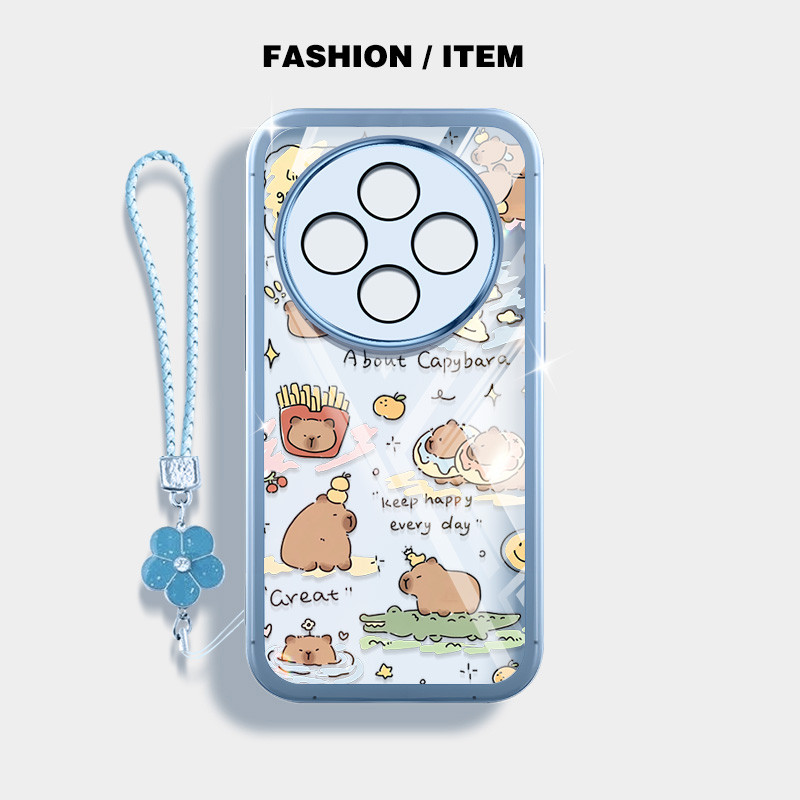 Ốp Điện Thoại YBD Cho Tecno Spark 30C Kl5 Kl5n Họa Tiết Chuột Lang Hoạt Hình Vui Nhộn Và Dễ Thương Có Dây Treo