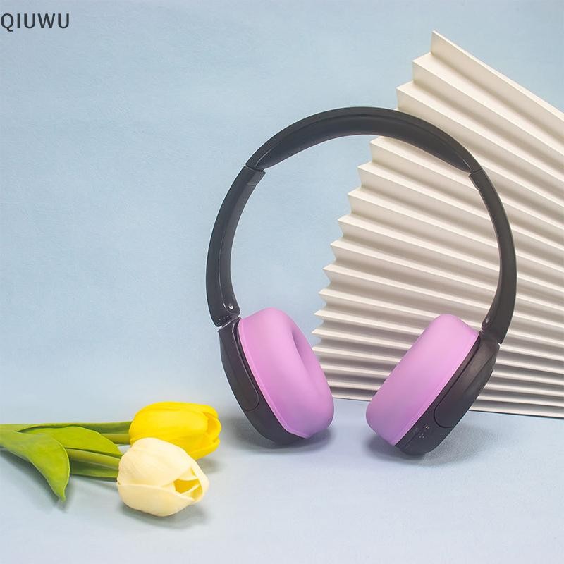 Qiuwu 2 Miếng đệm tai bảo vệ Vỏ tai nghe cho tai nghe Sony WH CH520 Miếng đệm tai có bảo vệ Phụ kiện tai nghe.