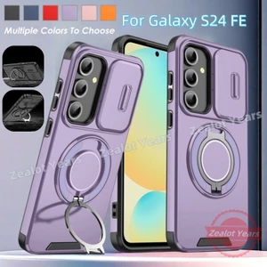Dành Cho Samsung Galaxy S25 S24 FE Plus 5G S25FE S24FE Trượt Bảo Vệ Camera Từ Đứng Vỏ Điện Thoại
