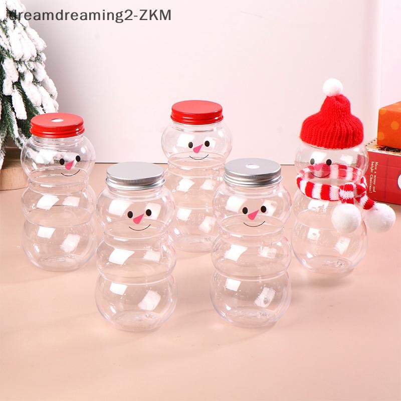 [Dreamdreaming] Bình nước người tuyết Giáng sinh 500ML Chai trà sữa Nước ép cà phê Chai uống nước di động cho quán trà sữa Cốc nước ép gia đình [zkm]