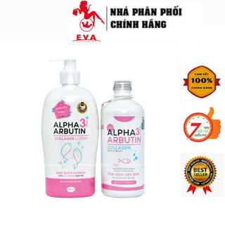 Sữa Tắm Alpha Arbutin Dưỡng Trắng Da Mờ Thâm 3 Plus Collagen Bath Cream Thái Lan