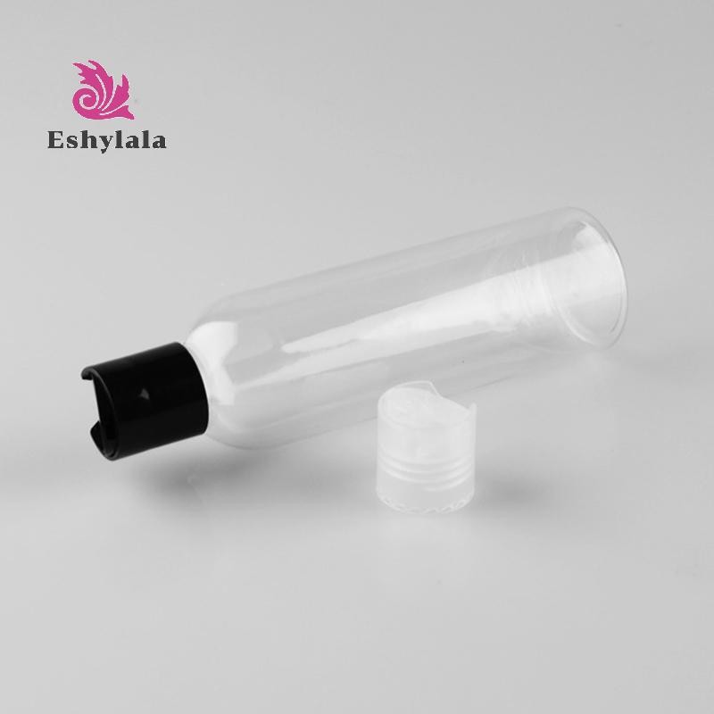 Bóp Chai nhựa trong suốt có thể đổ lại bằng nhựa rỗng có thể bơm lại với dầu gội Bóp di động Chai dưỡng da du lịch DIY [MỚI]