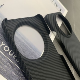 Ốp điện thoại di động Xiaomi 14ultra Ốp cứng nửa bao siêu mỏng Xiaomi13 họa tiết bằng sợi carbon miệng núi lửa