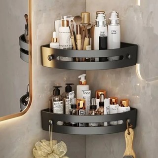 JIGK 1 / 2 / 3 Kệ Phòng Tắm, Giá Để Đồ Nhà Bếp Không Đục Lỗ Dung Tích Lớn, Kệ Góc Phòng Tắm Tam Giác Treo Tường