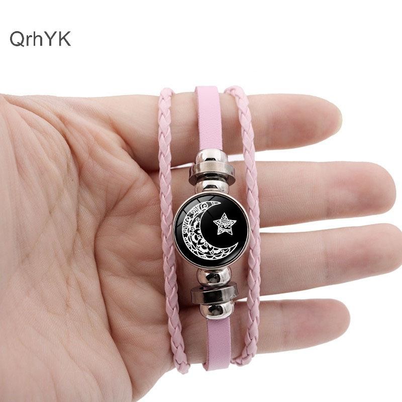 Nhà Máy Thời Trang 2 Chiếc Túi Dạ Quang Đôi Mặt Trời Mặt Trăng Vòng Tay Có Thể Điều Chỉnh Màu Đen Tình Bạn Vòng Tay Lãng Mạn Trang Sức Thời Trang Quà Tặng Sinh Nhật QrhYK