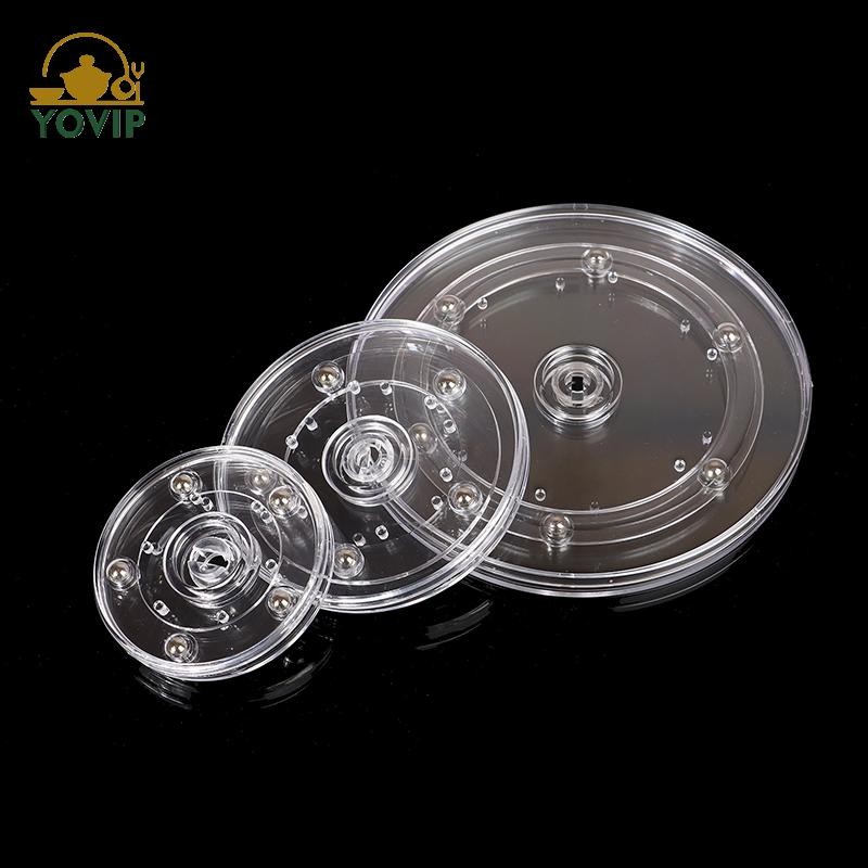 YOVIP Bàn Xoay Acrylic Trong Suốt Xoay 360 Đế Tròn Lười Trang Sức Trang Trí Đĩa Xoay Phần Cứng Nội Thất VN