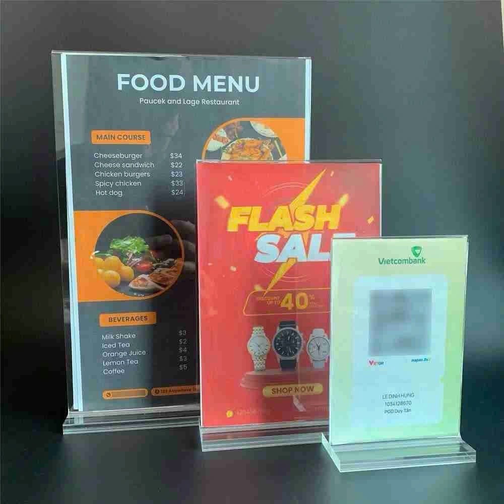 Chuyên sỉ Bảng quét QR code, QR để bàn, QR mica có in mã theo yêu cầu ...
