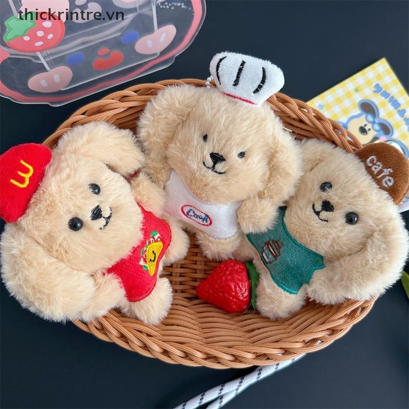 THI Hoạt Hình Sang Trọng Búp Bê Con Chó Con Mặt Dây Chuyền Búp Bê Dễ Thương Trang Trí Mặt Dây Chuyền Ba Lô Mặt Dây Chuyền Trang Trí Quà Tặng VN
