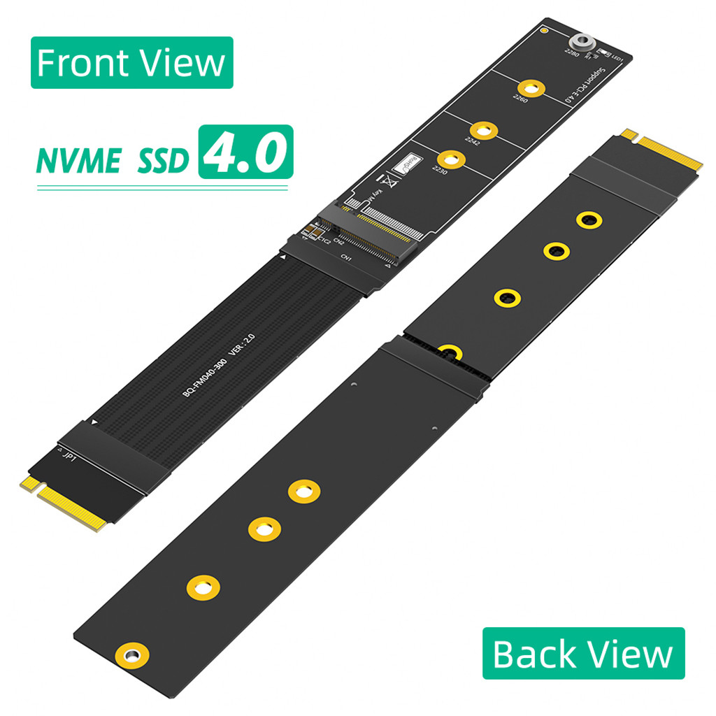 JMT Nâng Cấp 90 / 180 / 270 Độ M.2 M Key NVME SSD Cáp Nối Dài Cho M.2 NVME 2230 2242 2260 2280 Đến 2280 Cáp SSD