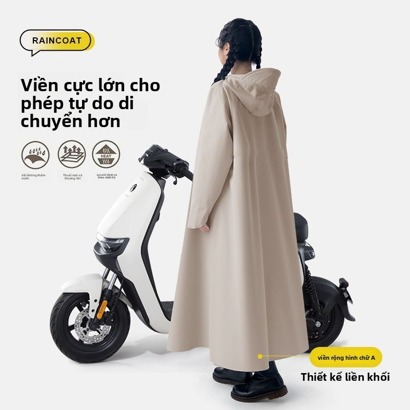Áo Mưa Xe Máy Cao Cấp Chống Mưa Rất To, Thiết Kế Tách Rời Thoải Mái - Mẫu Dài Toàn Thân Unisex